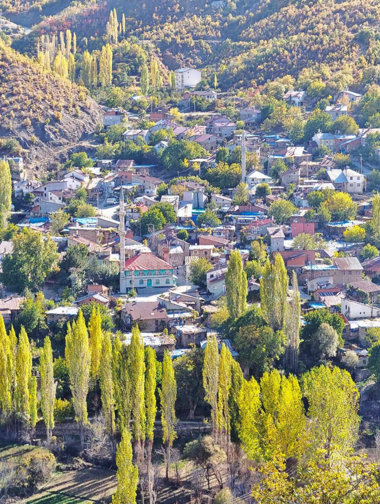 Konya’da hatıraların suya karıştığı mahalle yerini sonbaharın güzelliğine bıraktı 5